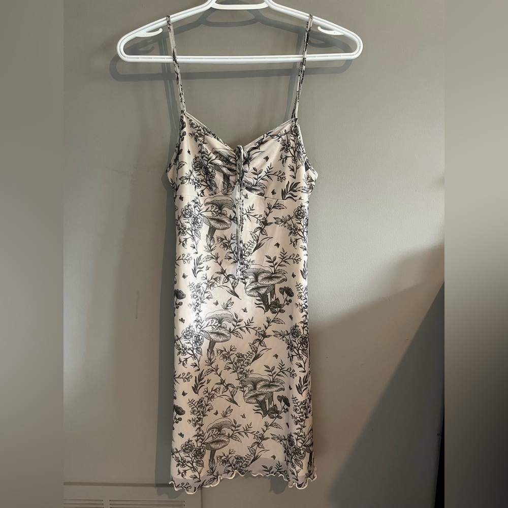 MUSHROOM PRINT MINI DRESS